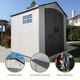 Lifetime 7x7 Plastic Shed Side Angle