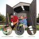 Lifetime 7x7 Plastic Shed Interior With Couple