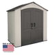 Lifetime 7x4.5 Plastic Shed Front Doors Closed