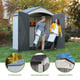 Lifetime 7x4.5 Plastic Shed Garden Feature Icons