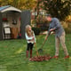Lifetime 7x4.5 Plastic Shed Garden With People