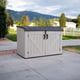 Lifetime 3x6 Horizontal Plastic Outdoor Storage Unit Driveway Front