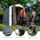 Lifetime 7x7 Plastic Shed Garden Lifestyle People