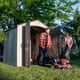 Lifetime 7x7 Plastic Shed Interior Storage