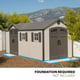 Lifetime 17.5x8 Plastic Shed Feature Icons