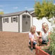 Lifetime 17.5x8 Plastic Shed Garden Family