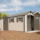 Lifetime 17.5x8 Plastic Shed Garden Front View