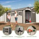 Lifetime 17.5x8 Plastic Shed Garden People Two