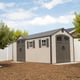 Lifetime 17.5x8 Plastic Shed Garden Setting