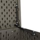 Lifetime 568 Litre Plastic Outdoor Storage Box Brown Hinge Detail