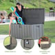 Lifetime 568 Litre Plastic Outdoor Storage Box Brown Loading Poolside