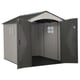 Lifetime 7x9.5 Plastic Shed Doors Open Interior