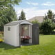 Lifetime 7x9.5 Plastic Shed Garden Front View