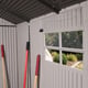 Lifetime 7x9.5 Plastic Shed Interior Window Tools