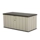 Lifetime 568 Litre Plastic Outdoor Storage Box Desert Sand Front View