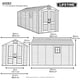 Lifetime 7x12 Plastic Shed Dimensions Diagram