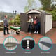 Lifetime 7x12 Plastic Shed Garden With Wheelbarrow