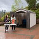 Lifetime 7x12 Plastic Shed Interior With Couple