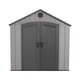 Lifetime 8x12.5 Plastic Shed Front Angle
