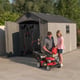 Lifetime 8x12.5 Plastic Shed Interior Bikes