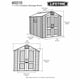 Lifetime 7x9.5 Plastic Shed Dimensions Diagram