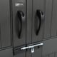 Lifetime 7x9.5 Plastic Shed Door Handles Closeup