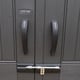 Lifetime 7x9.5 Plastic Shed Door Handles Detail