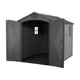 Lifetime 7x9.5 Plastic Shed Doors Open Interior