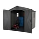 Lifetime 7x9.5 Plastic Shed Doors Open Storage