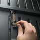 Lifetime 7x9.5 Plastic Shed Hinge Detail
