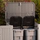 Lifetime Horizontal Plastic Outdoor Storage Unit Driveway Two Units