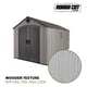 Lifetime 8x17.5 Plastic Shed Feature Icons