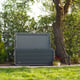Lifetime 515 Litre Plastic Outdoor Storage Box Storm Dust Garden Front