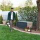 Lifetime 515 Litre Plastic Outdoor Storage Box Storm Dust Garden Lid Open
