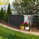 Lifetime 515 Litre Plastic Outdoor Storage Box Storm Dust Garden Side