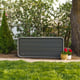 Lifetime 515 Litre Plastic Outdoor Storage Box Storm Dust Garden With Flowers