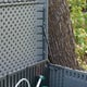 Lifetime 515 Litre Plastic Outdoor Storage Box Storm Dust Garden With Plants