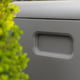 Lifetime 515 Litre Plastic Outdoor Storage Box Storm Dust Handle Detail