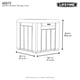 Lifetime Storage Cube Dimensions Diagram