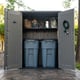 Lifetime Utility Plastic Storage Shed Doors Open Storage Two