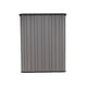 Lifetime Utility Plastic Storage Shed Angled View