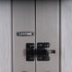 Lifetime Utility Plastic Storage Shed Branding Closeup