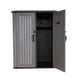 Lifetime Utility Plastic Storage Shed Doors Open Empty