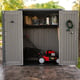 Lifetime Utility Plastic Storage Shed Doors Open Items