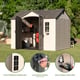 Lifetime 10x8 Plastic Shed Doors Open Equipment