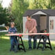 Lifetime 10x8 Plastic Shed Doors Open Interior