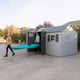Lifetime 15x8 Plastic Shed Garden With People