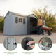 Lifetime 15x8 Plastic Shed Garden With Wheelbarrow