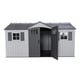 Lifetime 15x8 Plastic Shed Front Angle Two