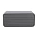 Lifetime 515 Litre Plastic Outdoor Storage Box Carbonized Grey Angled View